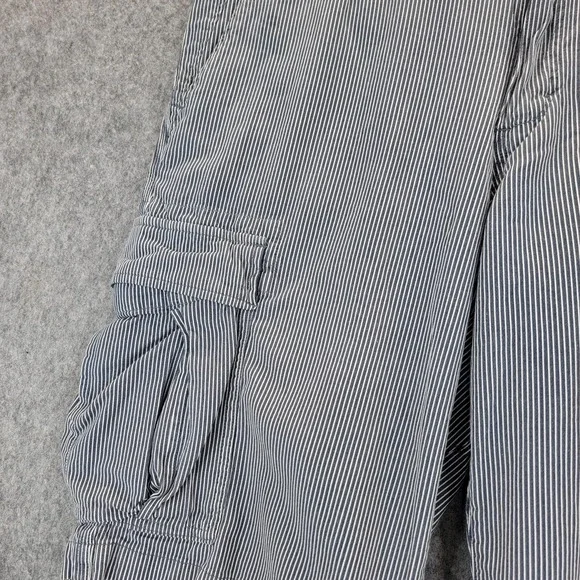 Banana Republic Cargo Shorts Mens 34 Pinstripe Pockets Summer Casual Lightweight - Picture 4 of 14